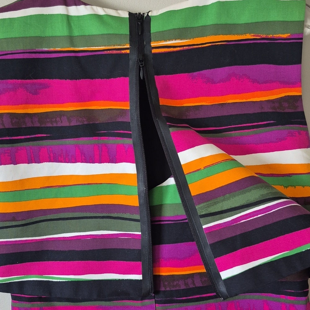Kate Spade Saturday Sunset Striped Sleeveless Shift Dress, Size 4, Multi-Colored - Picture 5 of 8